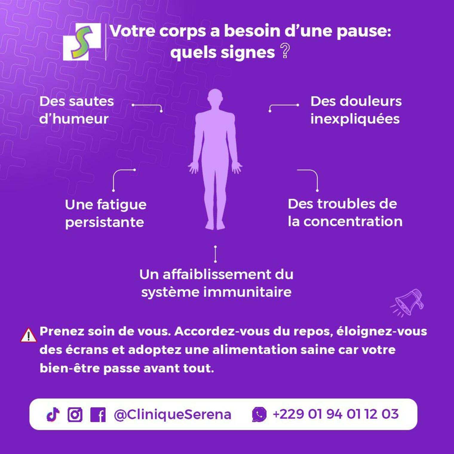 Votre corps a besoin d’une pause : quels signes ?